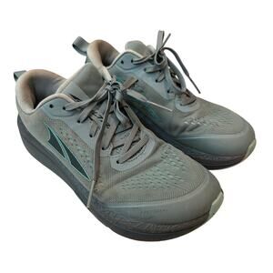 Altra Paradigm 5 Women's Running Shoes Sz 7.5 Gray Green Foot Shape AL0A4VQY333